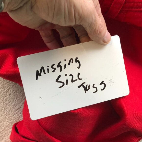 Lee Womens Pants Size 31 Measured Straight Leg Classic Red Twill Travel Casual - Picture 7 of 11